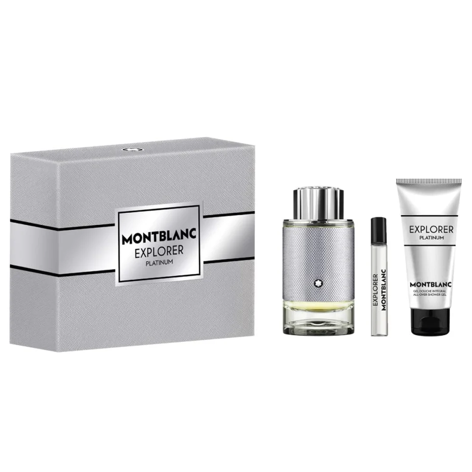 Explorer Platinum by Mont Blanc 100ml EDP 3pc Gift Set