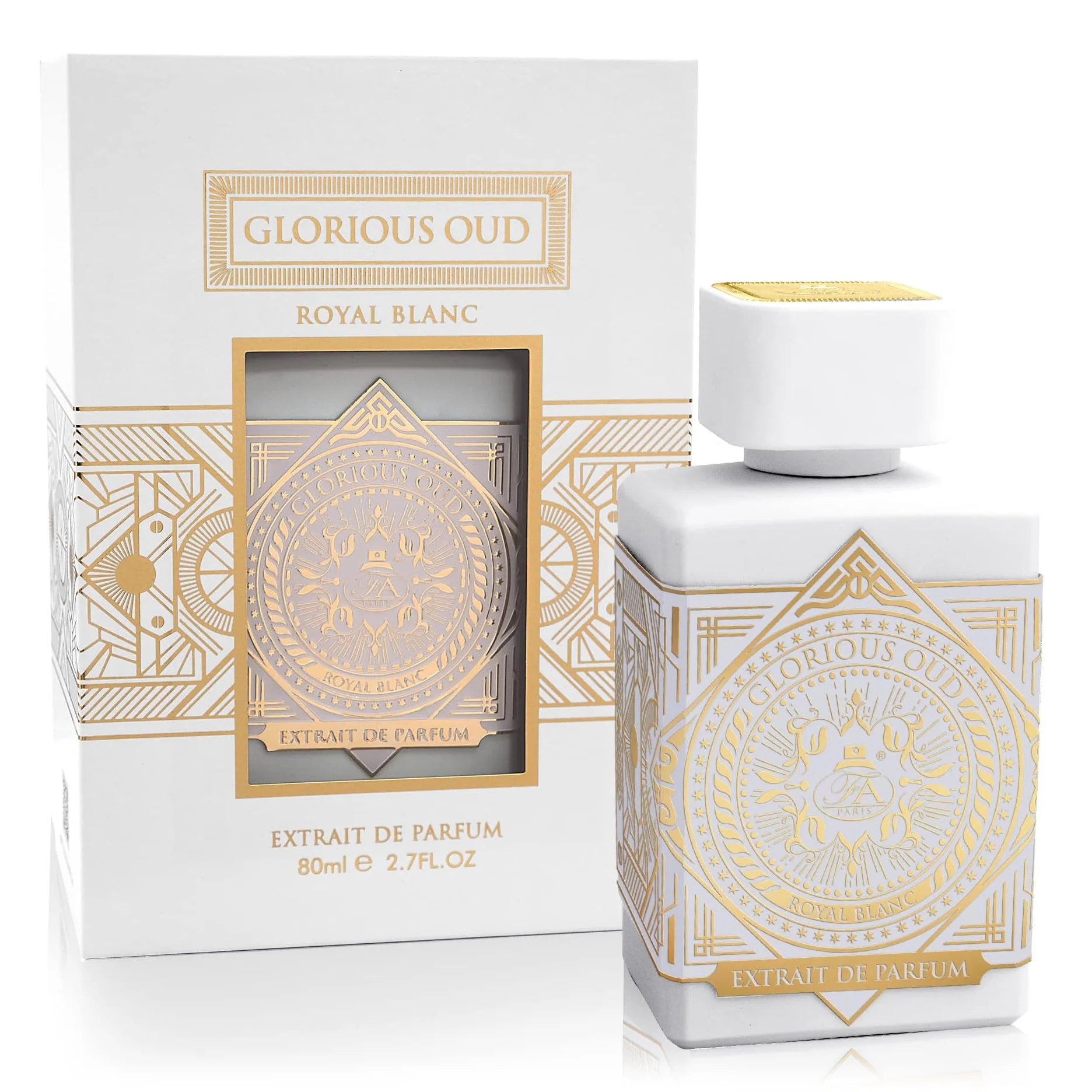 Glorious Oud Royal Blanc by Fragrance World 80ml Extrait De Parfum