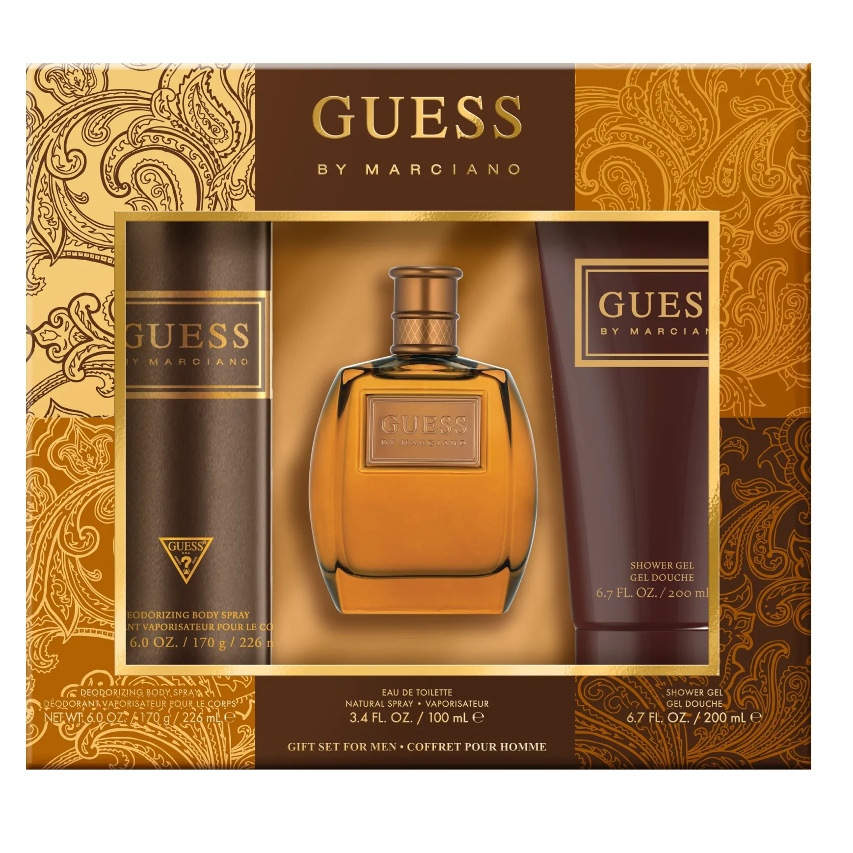 Guess by Marciano 100ml EDT 3 Piece Gift Set for Men