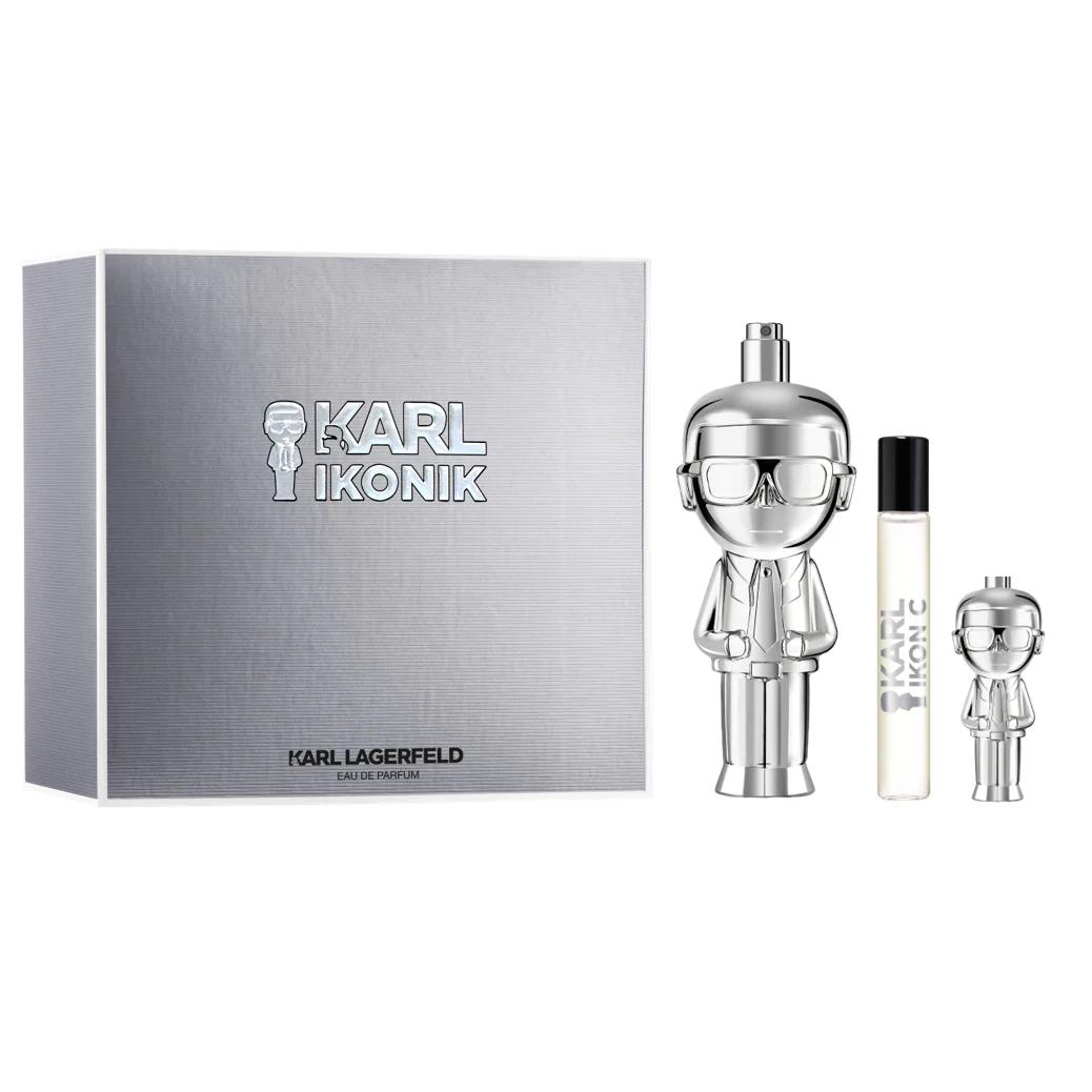 Ikonik by Karl Lagerfeld 100ml EDP 3pc Gift Set for Men