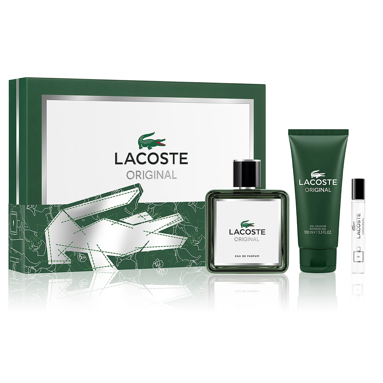 Lacoste Original by Lacoste 100ml EDP 3 Piece Gift Set