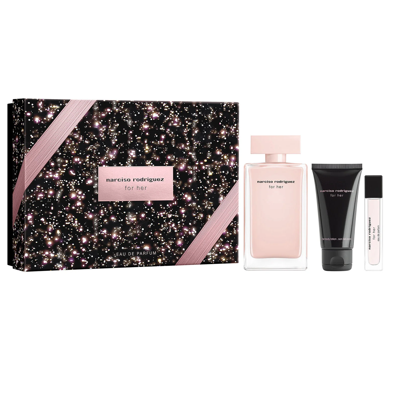Narciso Rodriguez For Her 100ml EDP 3 Piece Gift Set