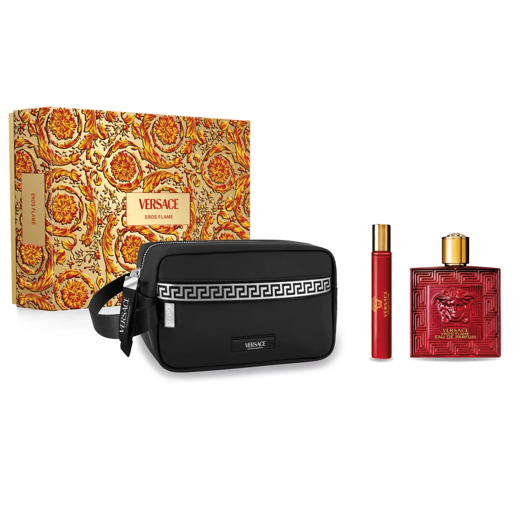Versace Eros Flame by Versace 100ml EDP 3 Piece Gift Set